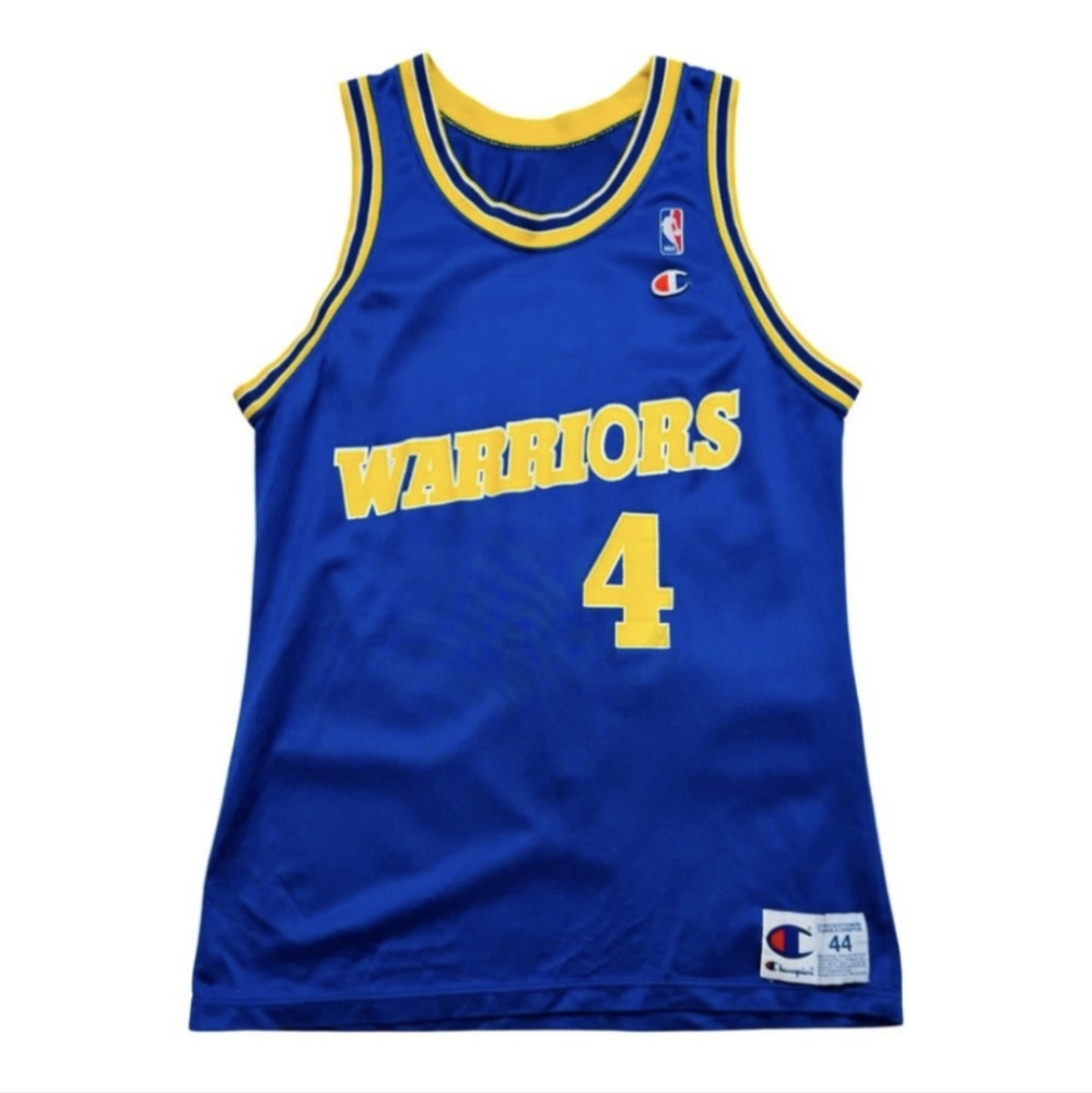 Champion Golden State Warriors jersey vintage Size 44 Large retro throwback dubs